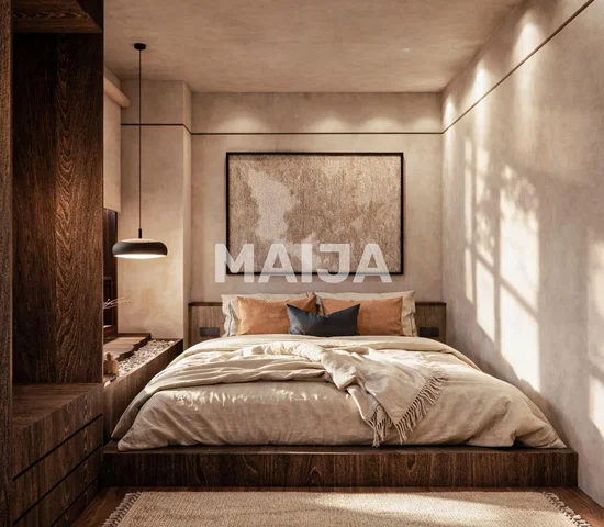 Chambre; lumière naturelle, parquet, style rustique