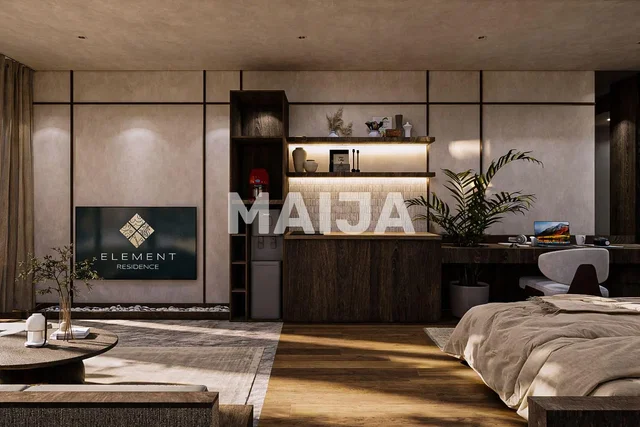 Bedroom; modern style, wood floor, natural light