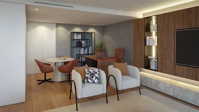Salon; parquet, lumière naturelle, style moderne