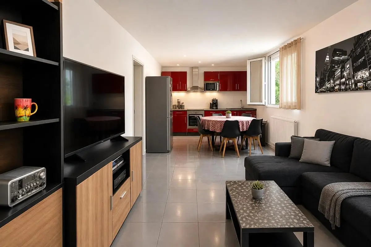 Salon; lumière naturelle, style moderne, parquet