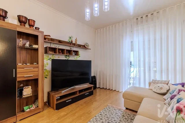 Living room; wood floor, natural light
