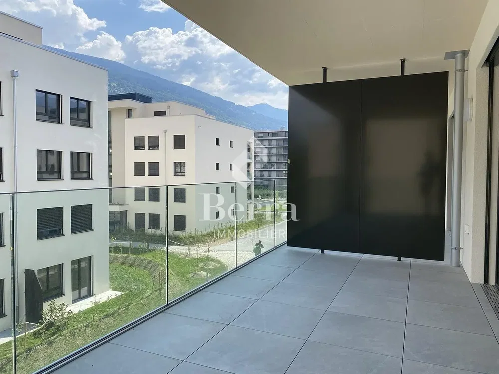 Balcony; view, tile floor, natural light
