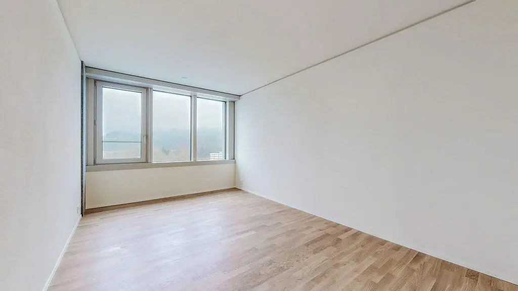 Bedroom; wood floor, natural light, view