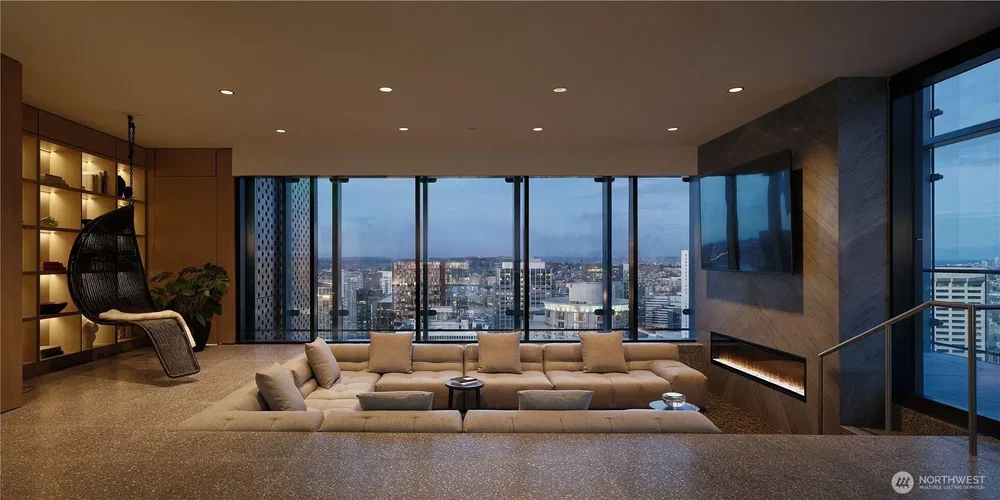 Sala de estar; vista, luz natural, estilo moderno