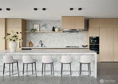 Cozinha; eletrodomésticos, luz natural, estilo moderno