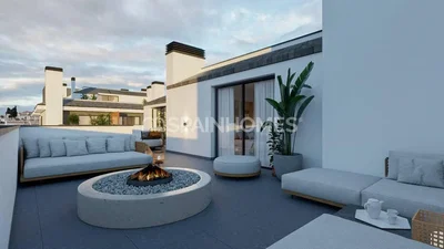 Terrasse; moderner stil, tageslicht