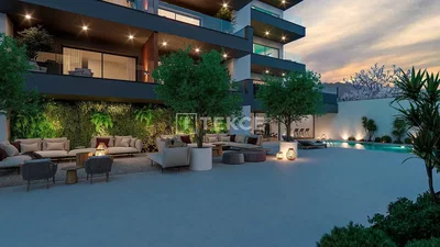 Haus und umgebung; blick, tageslicht, moderner stil