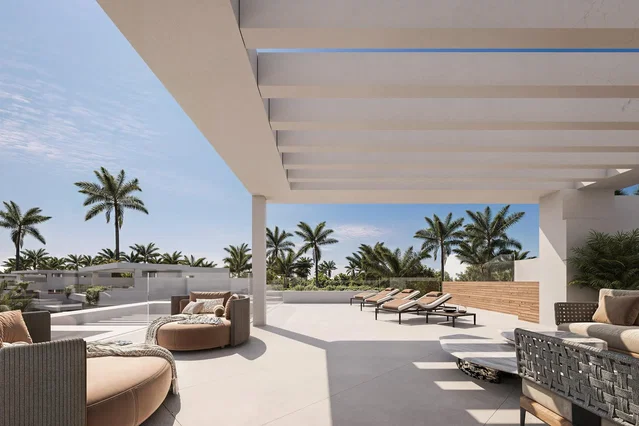 Terrace; natural light, view