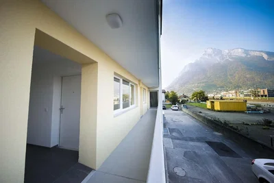 Balcony; view, natural light, tile floor