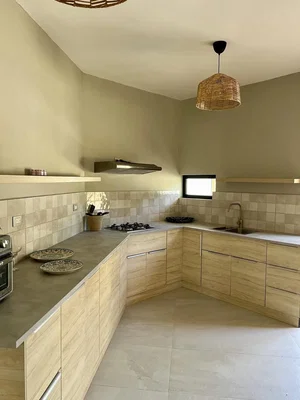 Kuchyně; kuchyňské spotřebiče, dlažba, přirozené světlo