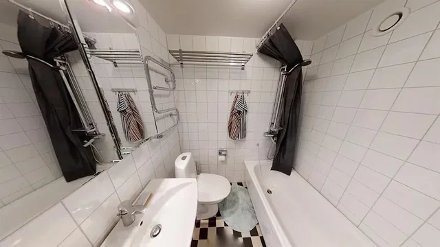 Kupaonica; pločice, prirodno svjetlo