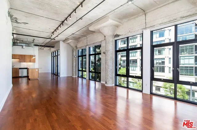Living room; wood floor, natural light
