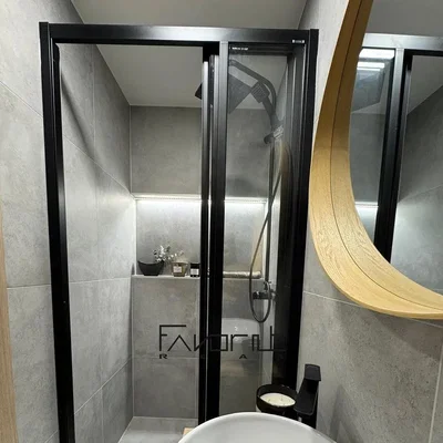Bathroom; tile floor, renovated, natural light
