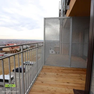 Balkon; holzboden, blick