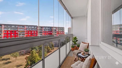 Balkon; blick, tageslicht, moderner stil