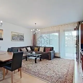 Obývací pokoj; přirozené světlo, dřevěná podlaha