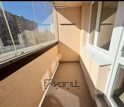 Balcony; tile floor, view