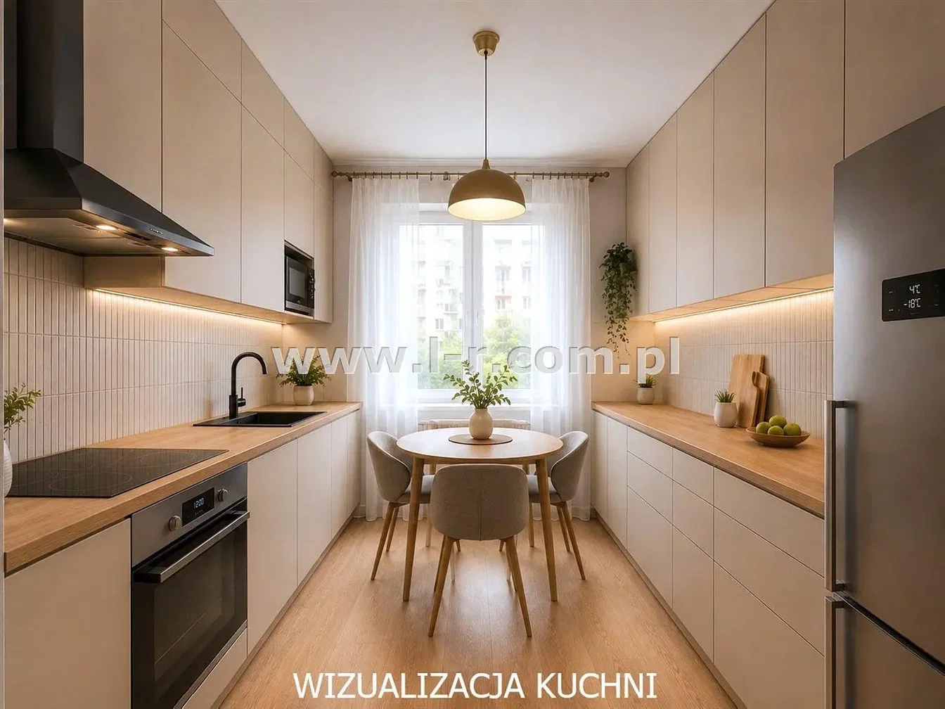 Kuhinja; kućanski aparati, prirodna svjetlost, moderan stil, renoviran
