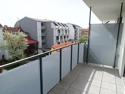 Balcon; vue, carrelage