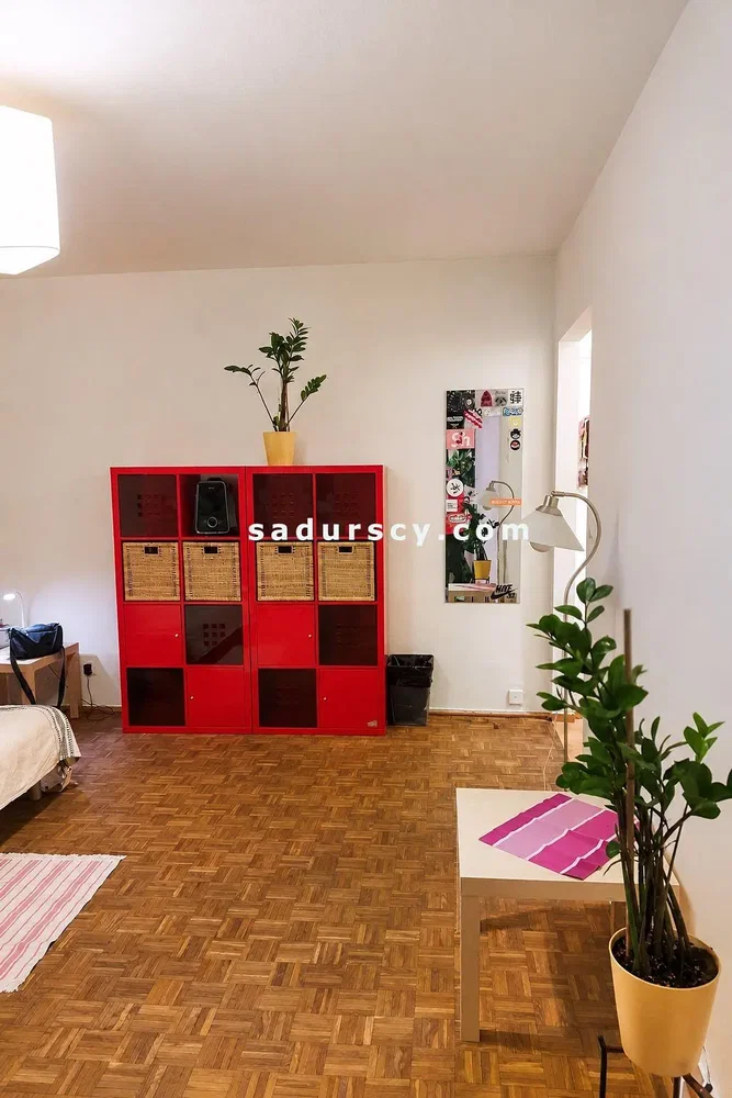 Schlafzimmer; holzboden, tageslicht