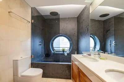 Bathroom; tile floor, renovated, natural light