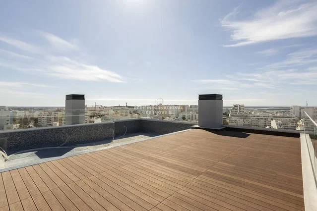Terrasse; vue, parquet