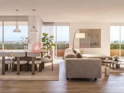 Oturma odası; manzara, ahşap zemin, doğal ışık, modern stil