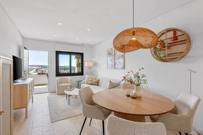 Soggiorno; vista, luce naturale, stile moderno, pavimento in legno