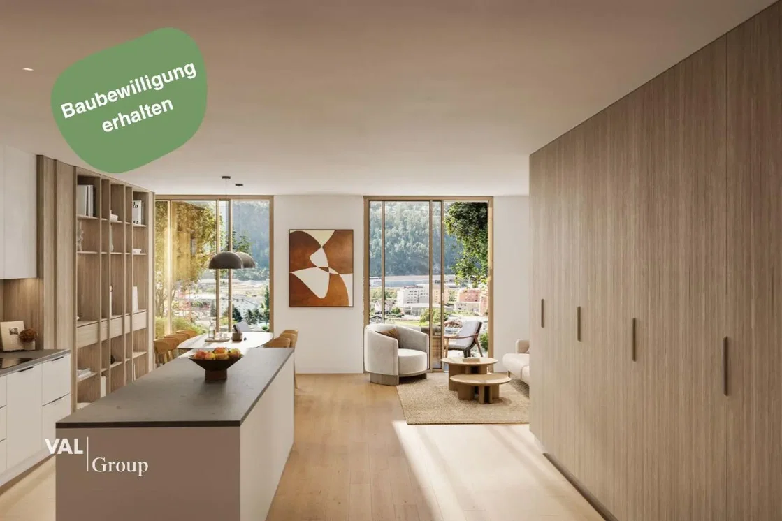 Salón; vista, electrodomésticos, luz natural, estilo moderno, suelo de madera