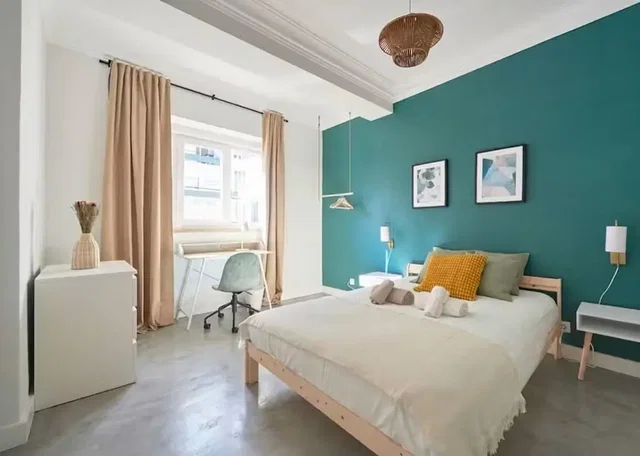 Schlafzimmer; tageslicht, moderner stil