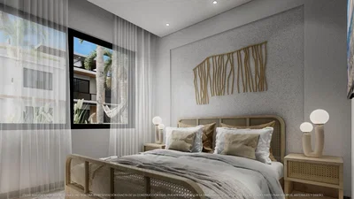 Schlafzimmer; tageslicht, moderner stil