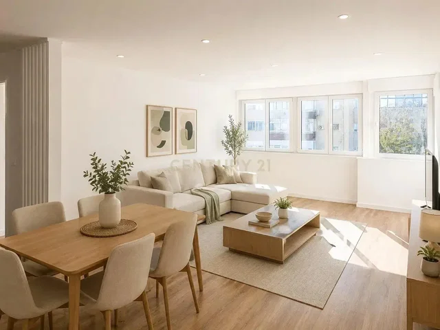 Living room; natural light, wood floor, modern style, renovated