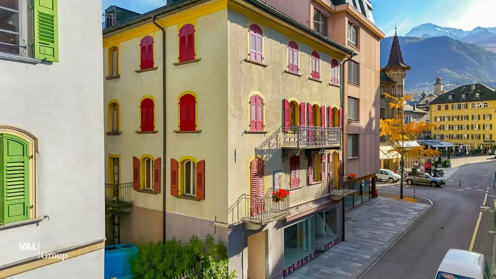 Maison et environs; vue