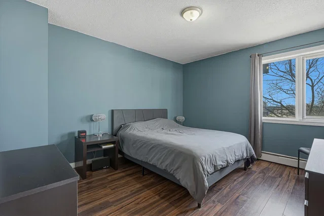 Bedroom; wood floor, natural light