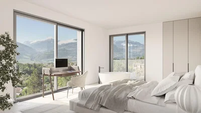 Slaapkamer; uitzicht, natuurlijk licht