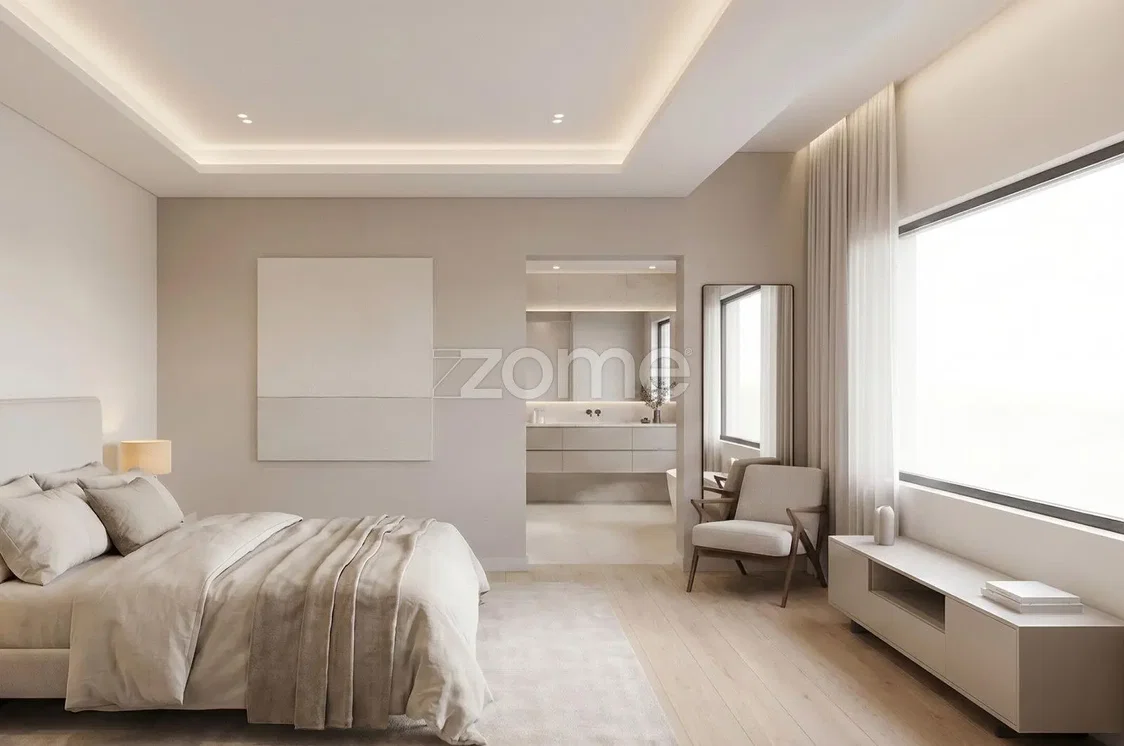 Camera da letto; luce naturale, stile moderno, pavimento in legno