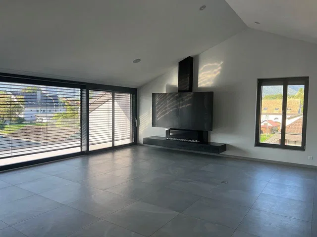 Living room; tile floor, natural light