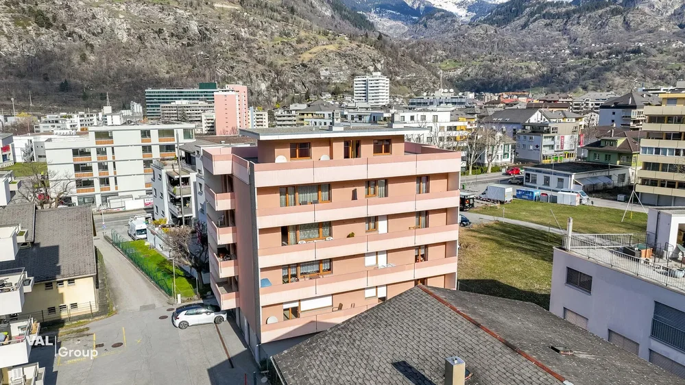 Casa e arredores; vista