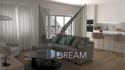 Salón; electrodomésticos, suelo de madera, luz natural, estilo moderno