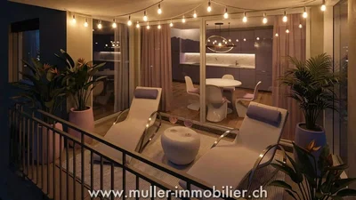 Balcone; luce naturale, stile moderno