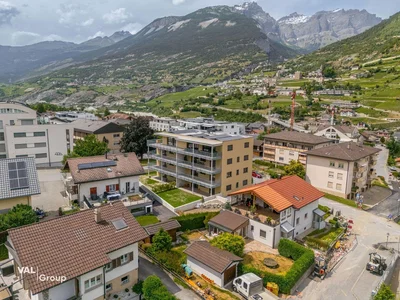 Casa e arredores; vista