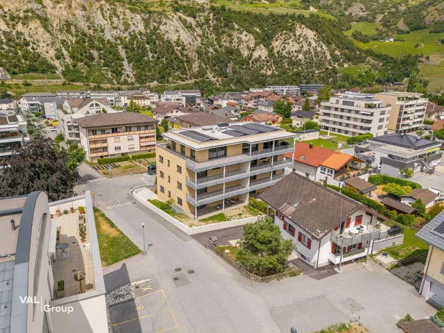 Casa e arredores; vista