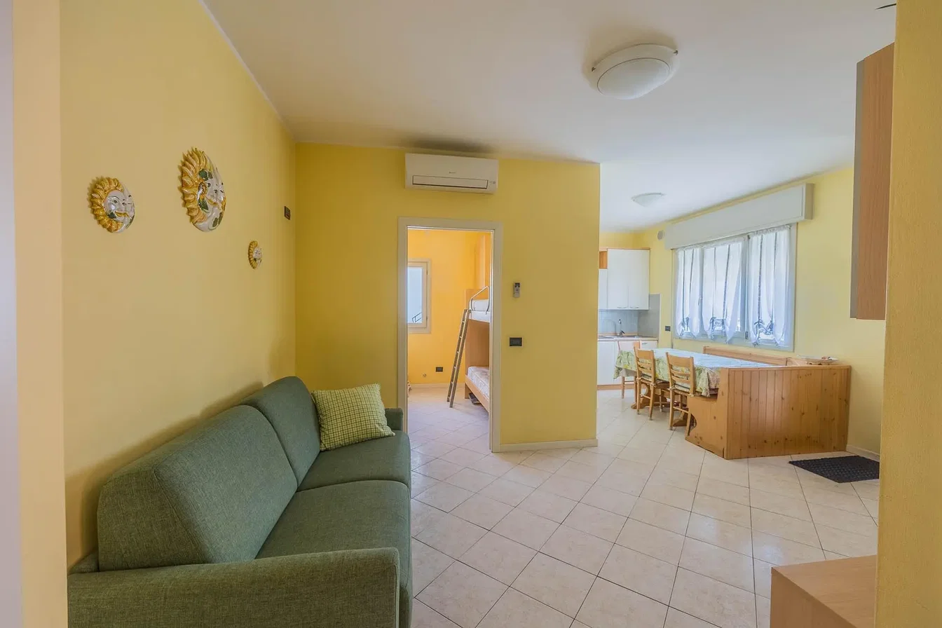 Living room; natural light, tile floor