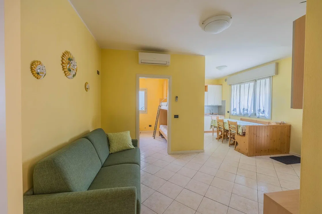 Living room; natural light, tile floor