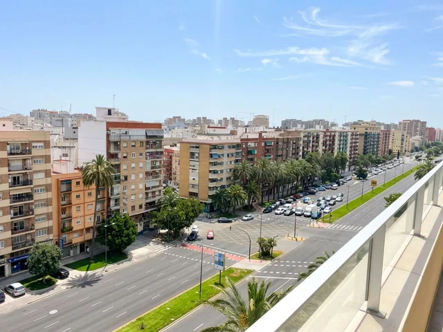 Balcon; vue, lumière naturelle