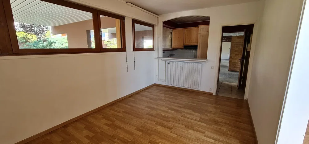 Living room; wood floor, natural light