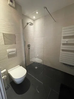 Toilette; fliesenboden, renoviert, tageslicht