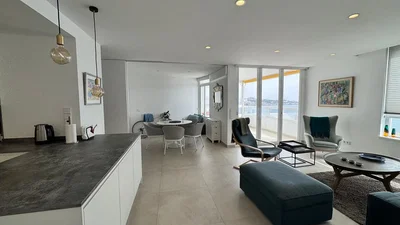Wohnzimmer; blick, tageslicht, moderner stil