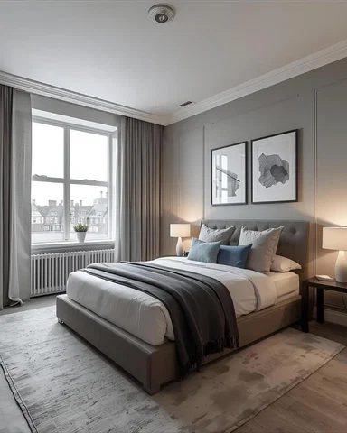 Chambre; lumière naturelle, parquet