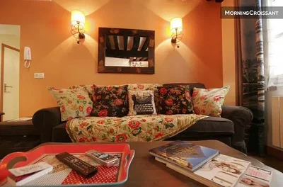 Wohnzimmer; rustikaler stil, tageslicht
